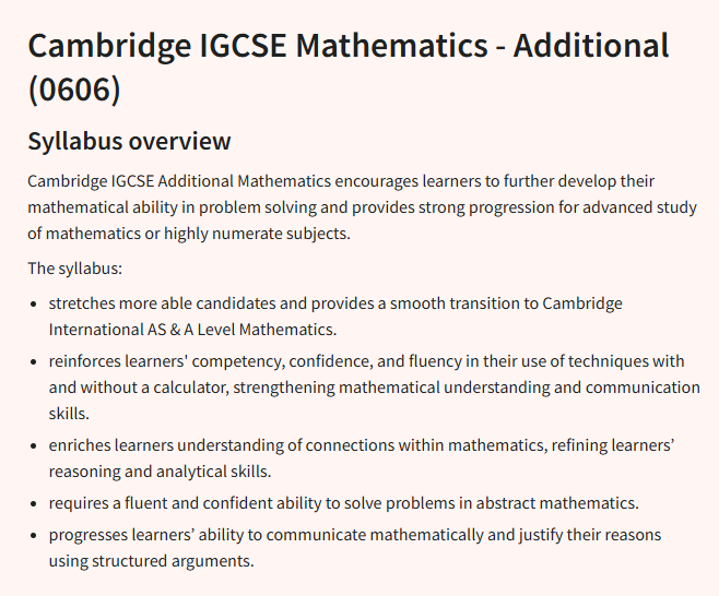 干货收藏 | 一文读懂IGCSE数学：0580、0606、0607