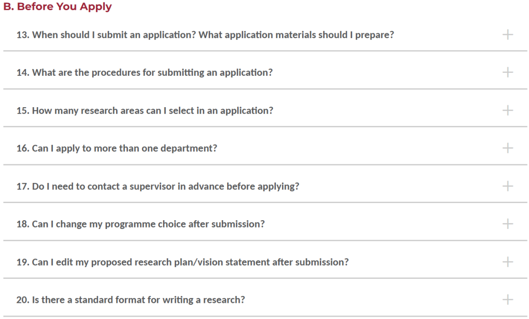 香港研究型硕士申请流程官方建议整理