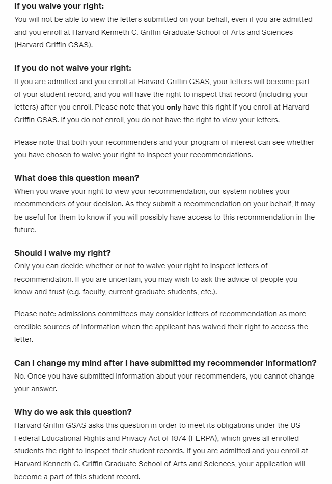 完啦完啦！美国硕士申请没有waive推荐信查看权利，会影响录取结果吗？