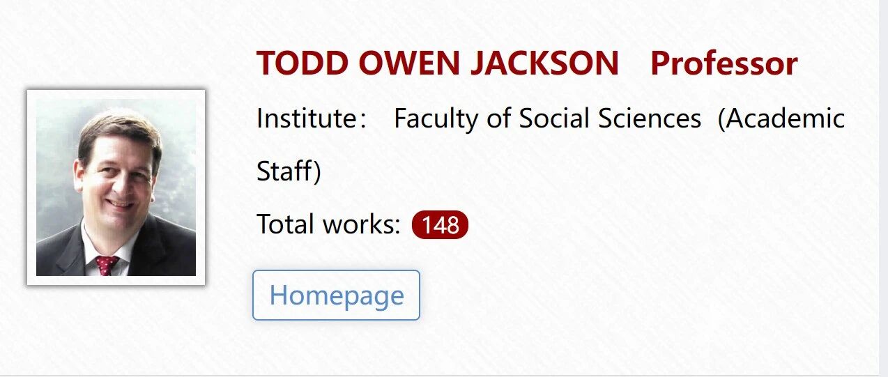 澳门大学社会科学系顶尖PhD导师招生（Todd Owen Jackson教授）