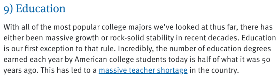 2025年最受美国本科生欢迎的专业榜单！