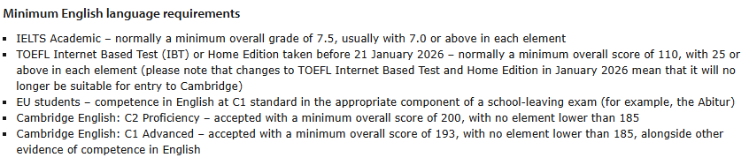 注意！牛津更新入学要求：不接受新版托福成绩 ！G5最新本科语言要求汇总
