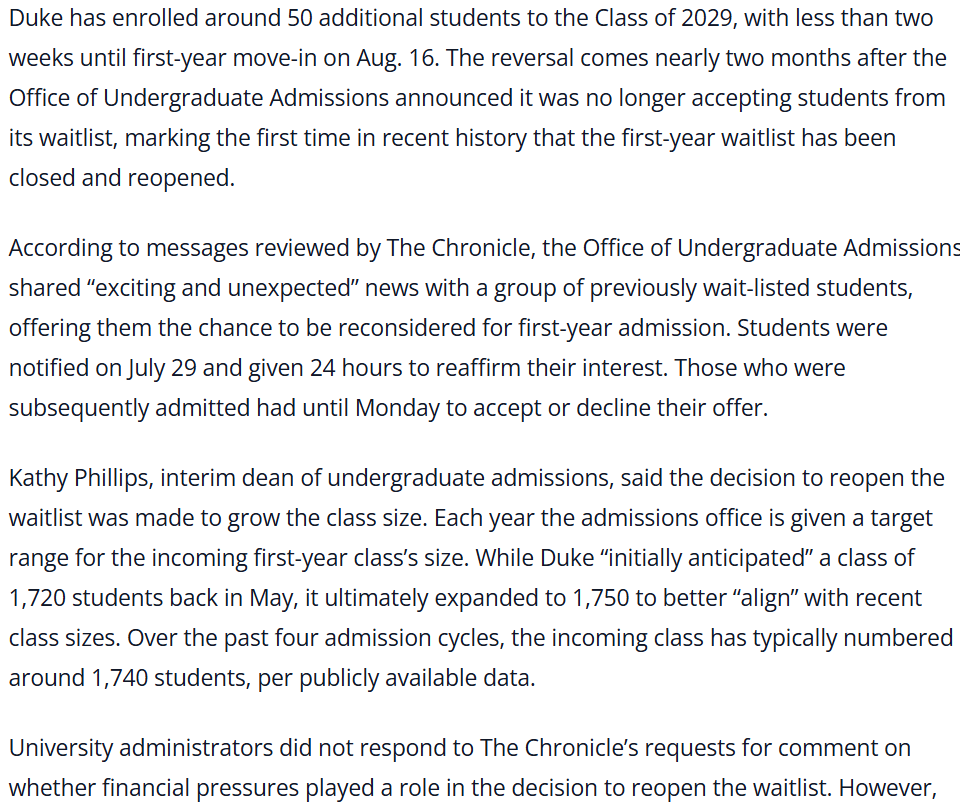 先睹为快！斯坦福大学扩大招生，增加新生和转学生人数！杜克大学、约翰霍普金斯大学公布 2029 届新生情况