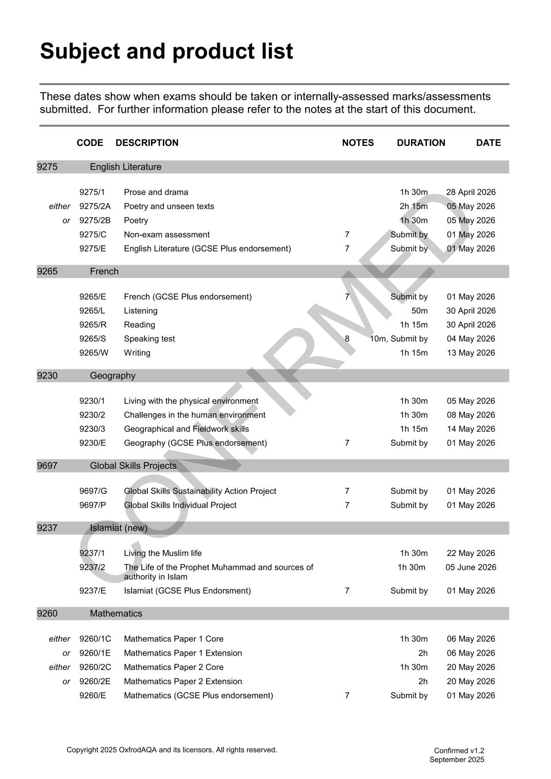整体提前!2026年三大考局A Level夏季大考时间安排出炉! 整体提前!2026年三大考局A Level夏季大考时间安排出炉!