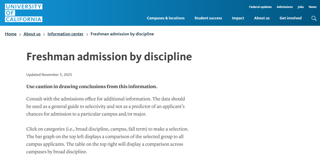 UC九校本科专业最新录取率曝光！这些专业申请难度直冲“地狱级”入局需谨慎！