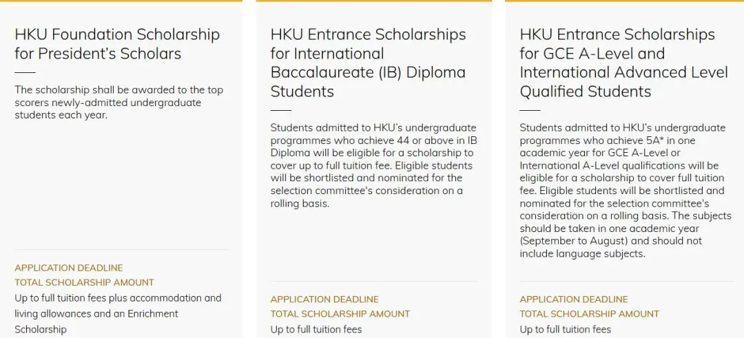 香港大学2026年竟有29项奖学金? 香港大学2026年竟有29项奖学金?
