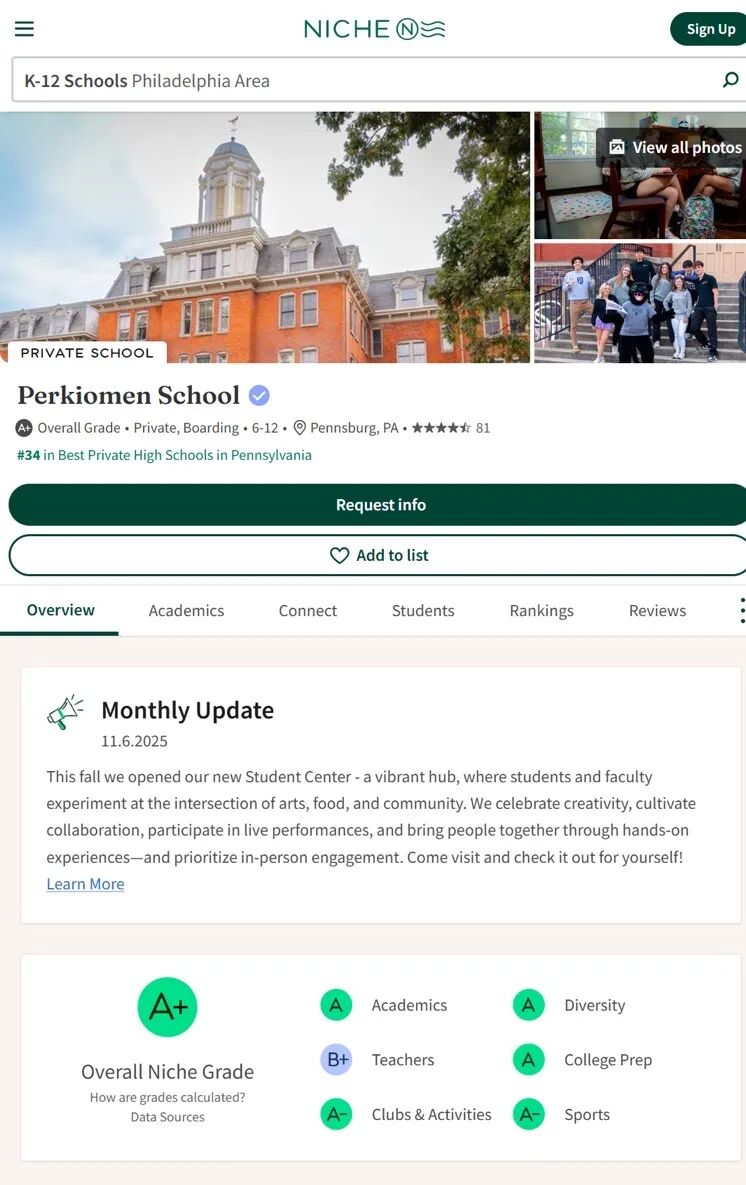 百年校园的未来启航:走进励滕美国总校Perkiomen School——伯克曼学校 百年校园的未来启航:走进励滕美国总校Perkiomen School——伯克曼学校