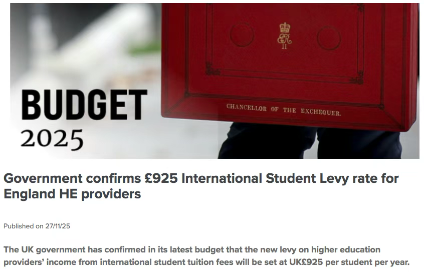 英国将加收925镑留学生税 留英成本再次增加？