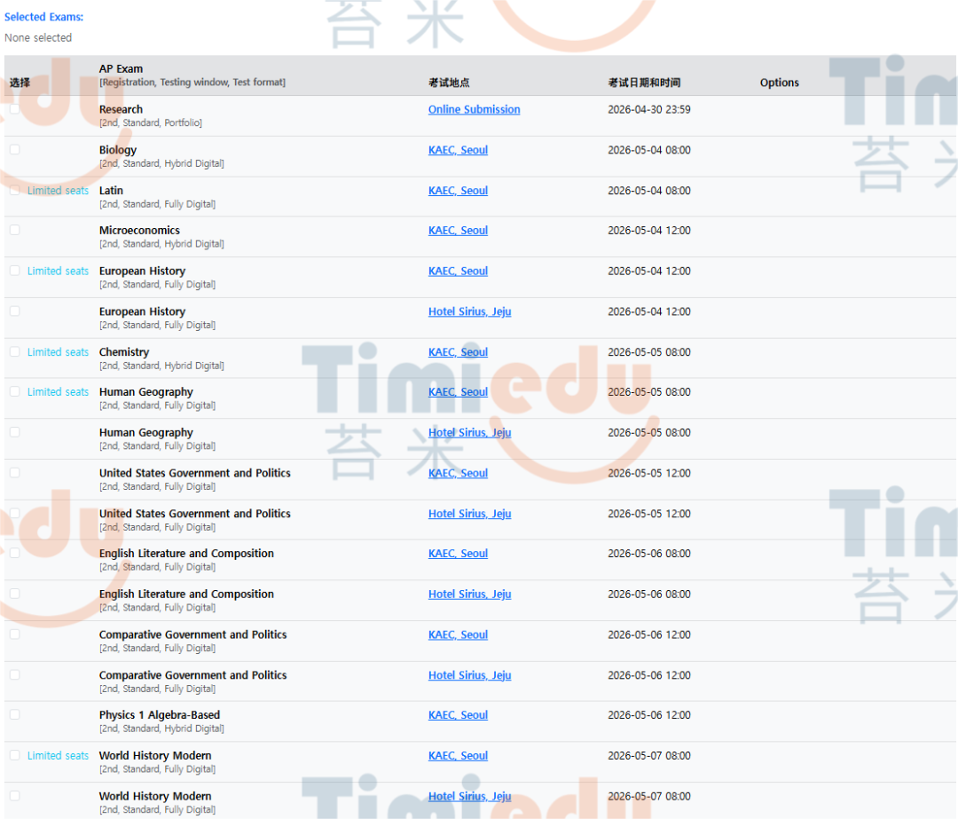 新趋势，今年AP 韩国考场的含金量猛增