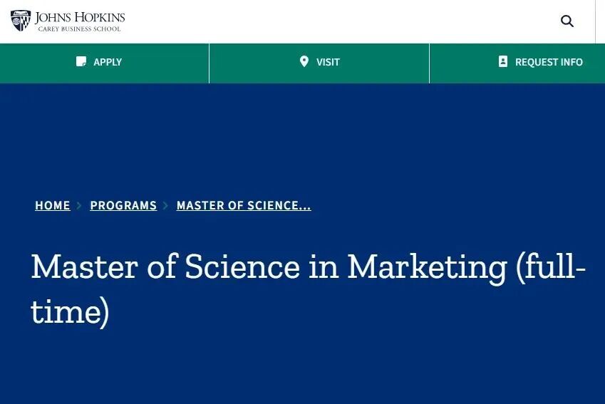 JHU商学院R1四申四中!最高获奖学金3.8W美金! JHU商学院R1四申四中!最高获奖学金3.8W美金!