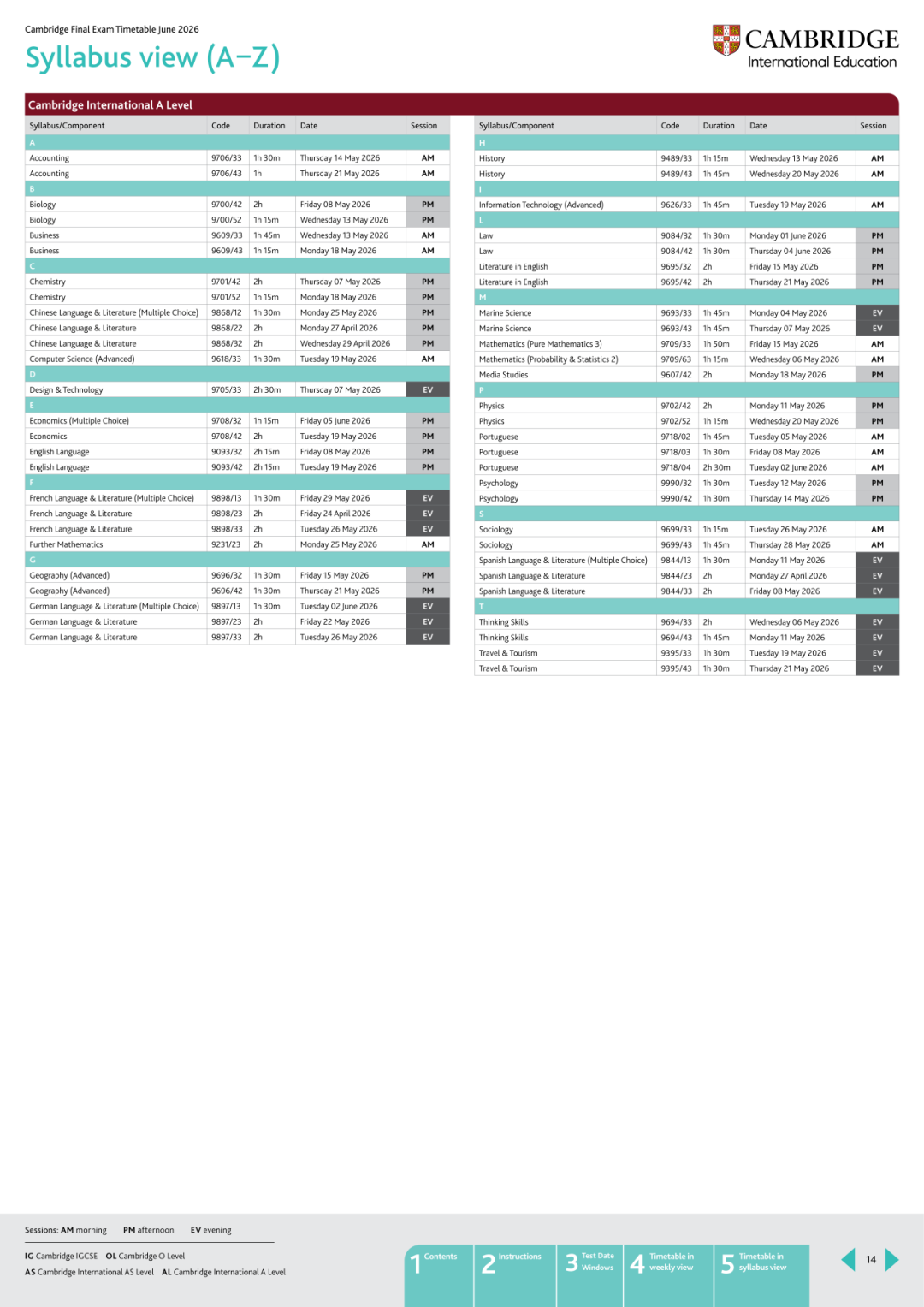 整体提前!2026年三大考局A Level夏季大考时间安排出炉! 整体提前!2026年三大考局A Level夏季大考时间安排出炉!