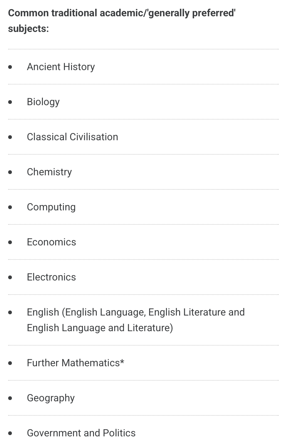 A-level这样选，申请G5的资格都没有！