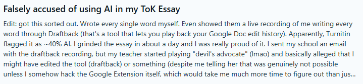 IB论文被标记为AI?EE/IA/TOK被误判,如何自证? IB论文被标记为AI?EE/IA/TOK被误判,如何自证?