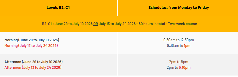 2026年索邦大学夏校Université d'été申请开放！新增6门课程！A1-C1法语学习！