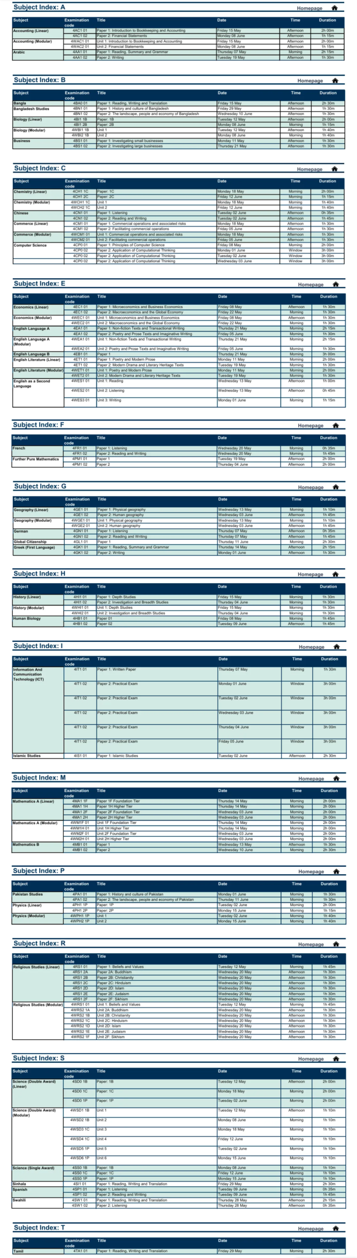 长图预警!26年IGCSE/Alevel夏季大考时间表(含剑桥CIE/爱德思EDX牛津AQA)！