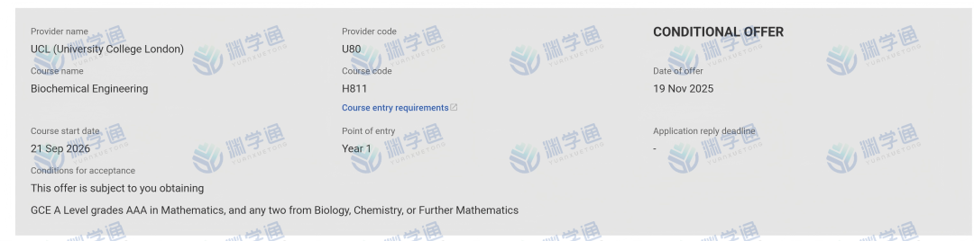最新版！2026年UCL热门专业Con要求汇总！