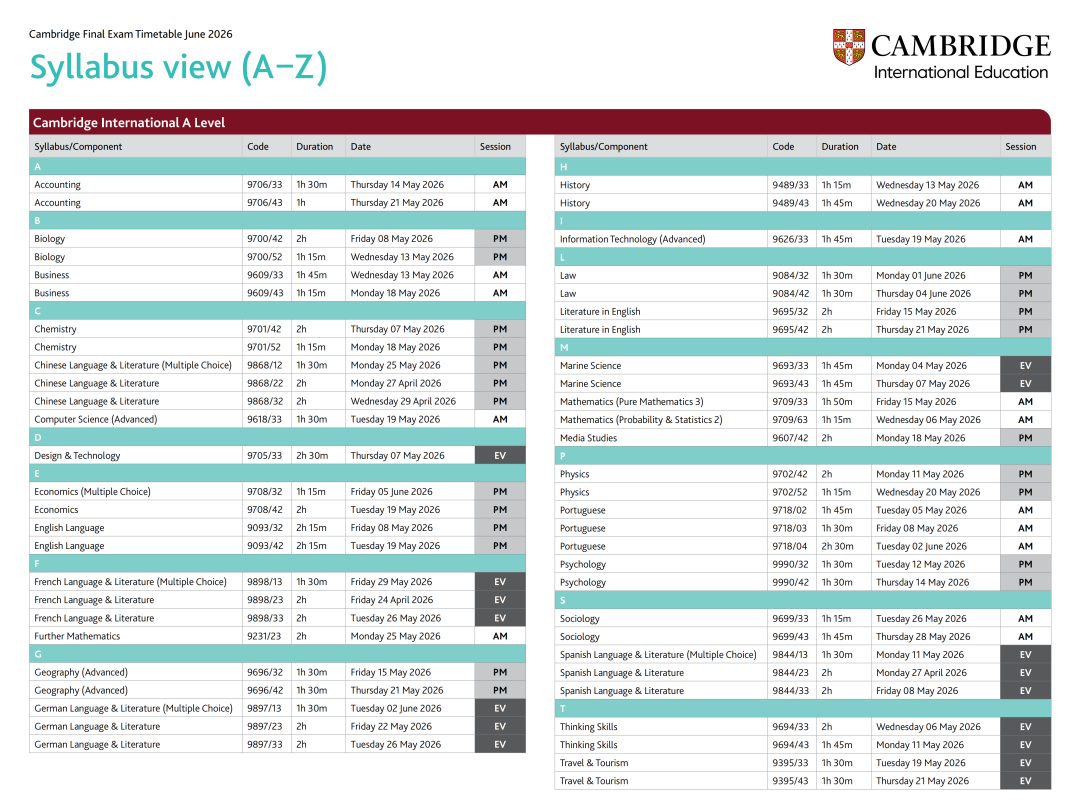 2025-2026年A-Level/雅思/托福等国际考试时间全览,助你精准备考! 2025-2026年A-Level/雅思/托福等国际考试时间全览,助你精准备考!