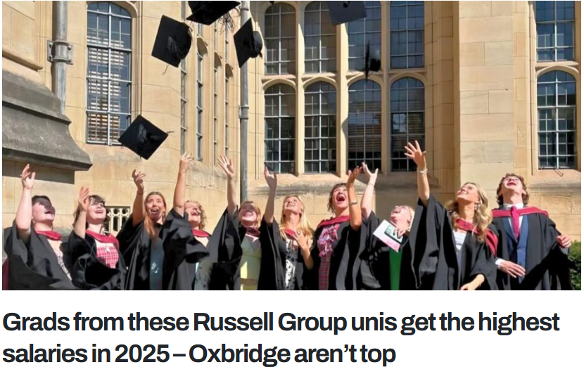 帝国理工薪酬超牛剑!24所英国高校毕业生薪酬大起底,谁更值得选? 帝国理工薪酬超牛剑!24所英国高校毕业生薪酬大起底,谁更值得选?