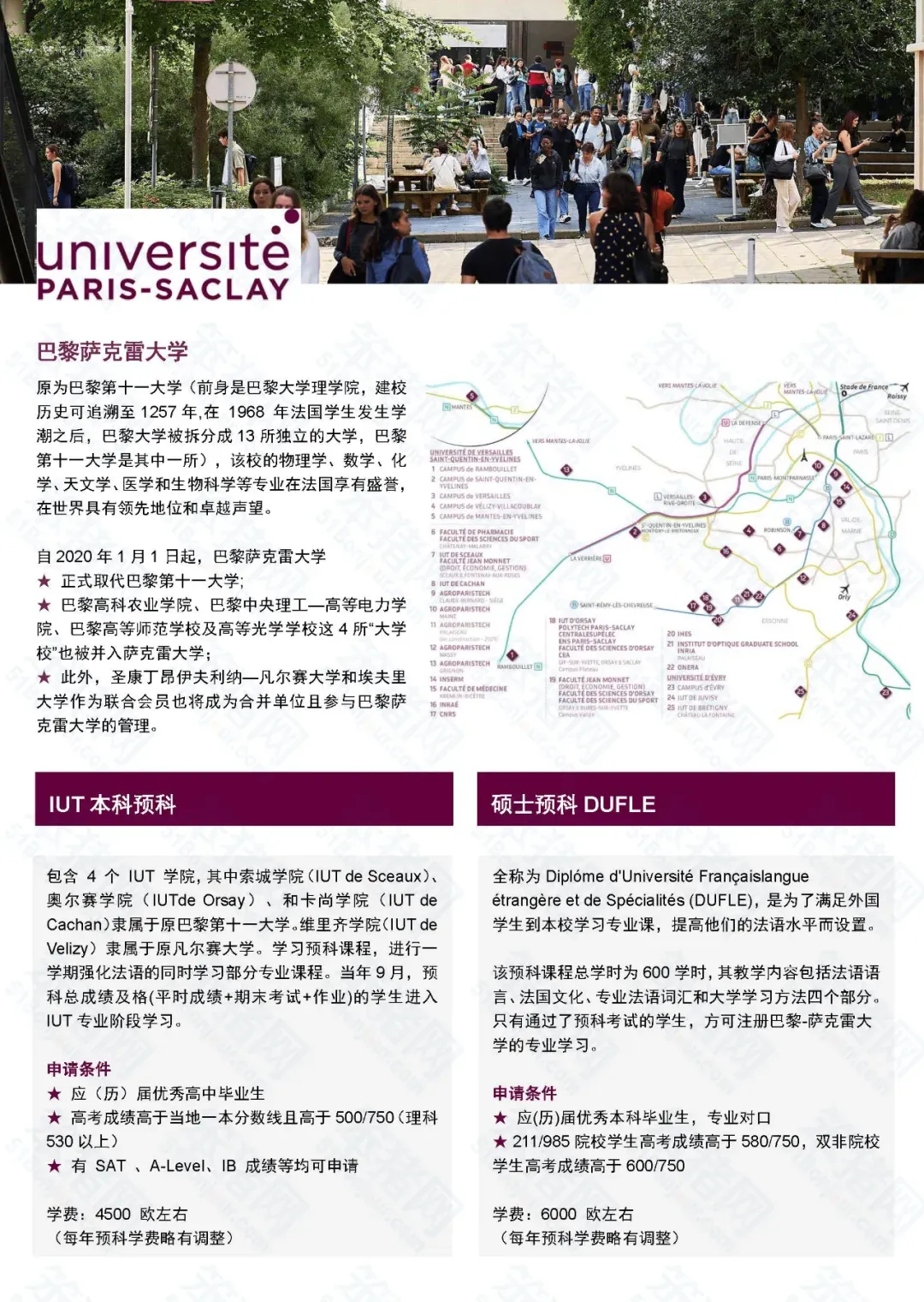26fall申请必看！法国公立大学开设全新预科！一年法语+专业课程学习！附上超全项目汇总