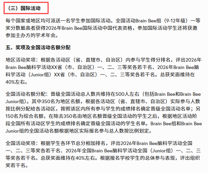 生物入门 | BrainBee竞赛介绍！2026brainbee考试时间（真题+官网例题pdf分享~）