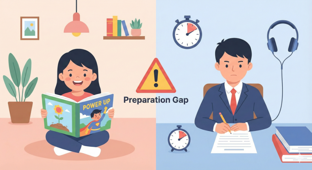 学完power up几可以直接去考KET？