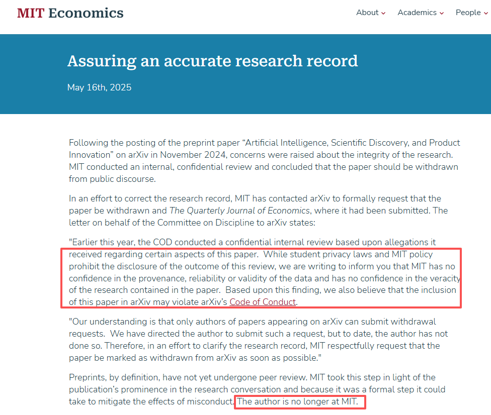 MIT天才一夜塌房：一篇AI神论文骗过了国会、诺奖得主与全世界！