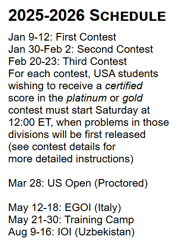 USACO竞赛规则巨变,2026公开赛需要有多个认证成绩 USACO竞赛规则巨变,2026公开赛需要有多个认证成绩