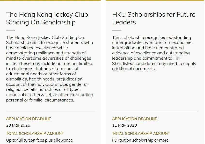 香港大学2026年竟有29项奖学金? 香港大学2026年竟有29项奖学金?