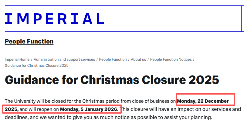 26fall英国大学即将暂停审理申请!主要院校圣诞放假时间一览! 26fall英国大学即将暂停审理申请!主要院校圣诞放假时间一览!