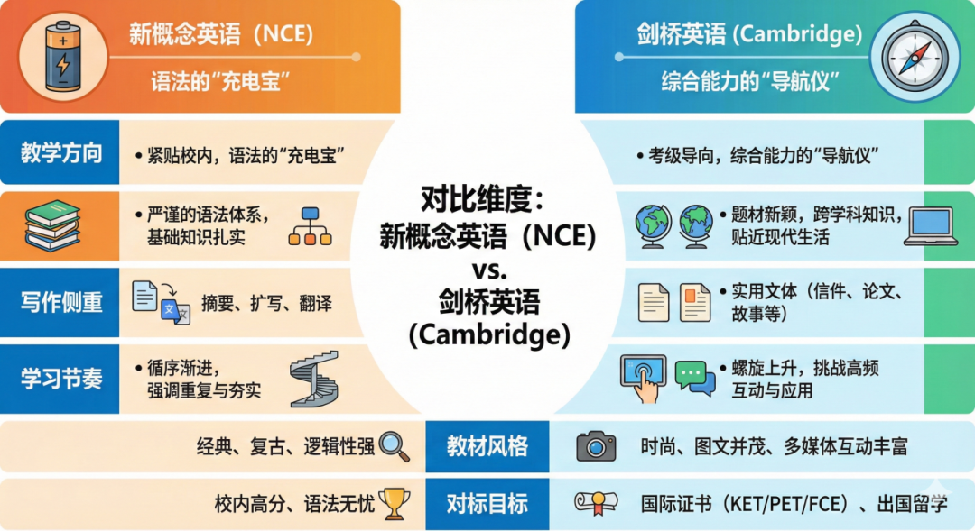 被家长问爆了：新概念和剑桥到底选哪个？