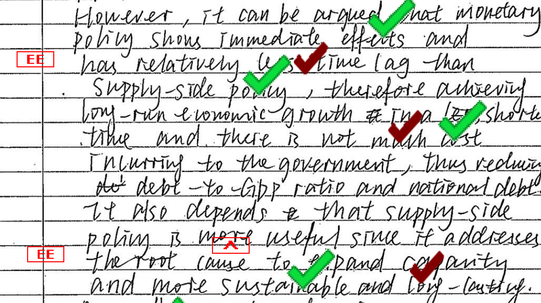 AS经济接近满分的b问essay卷面长啥样？