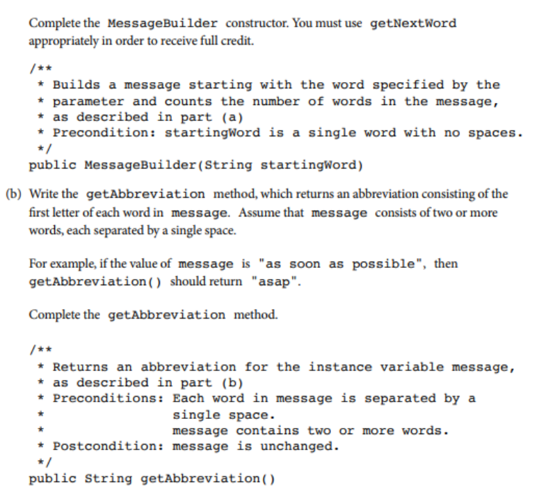 AP计算机科学A 各章节重点