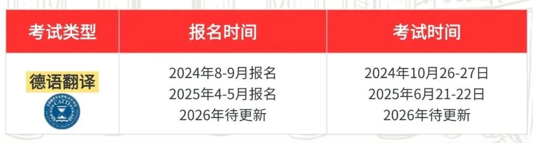 2026主流德语考试安排汇总，你的新年flag立好了吗？