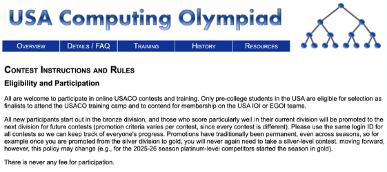 USACO第二场月赛即将开始！USACO晋级分数线/晋级规则/培训课程介绍