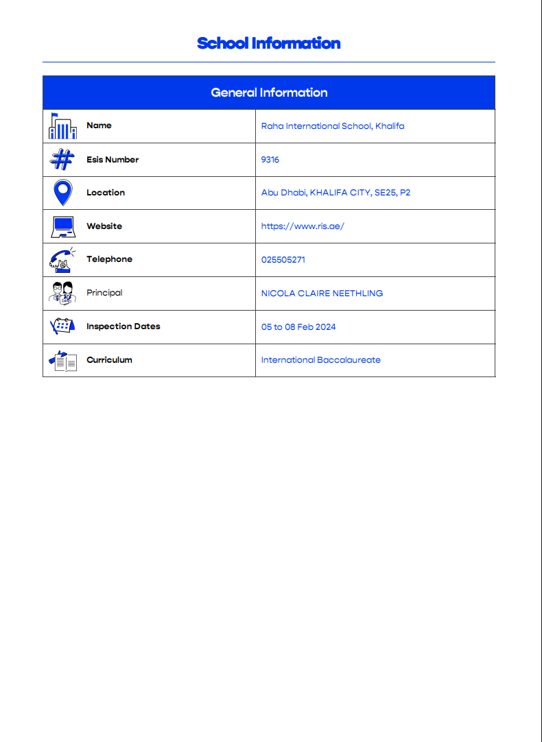 拉哈国际学校哈利法城校区（Raha International School-KCC）入学指南