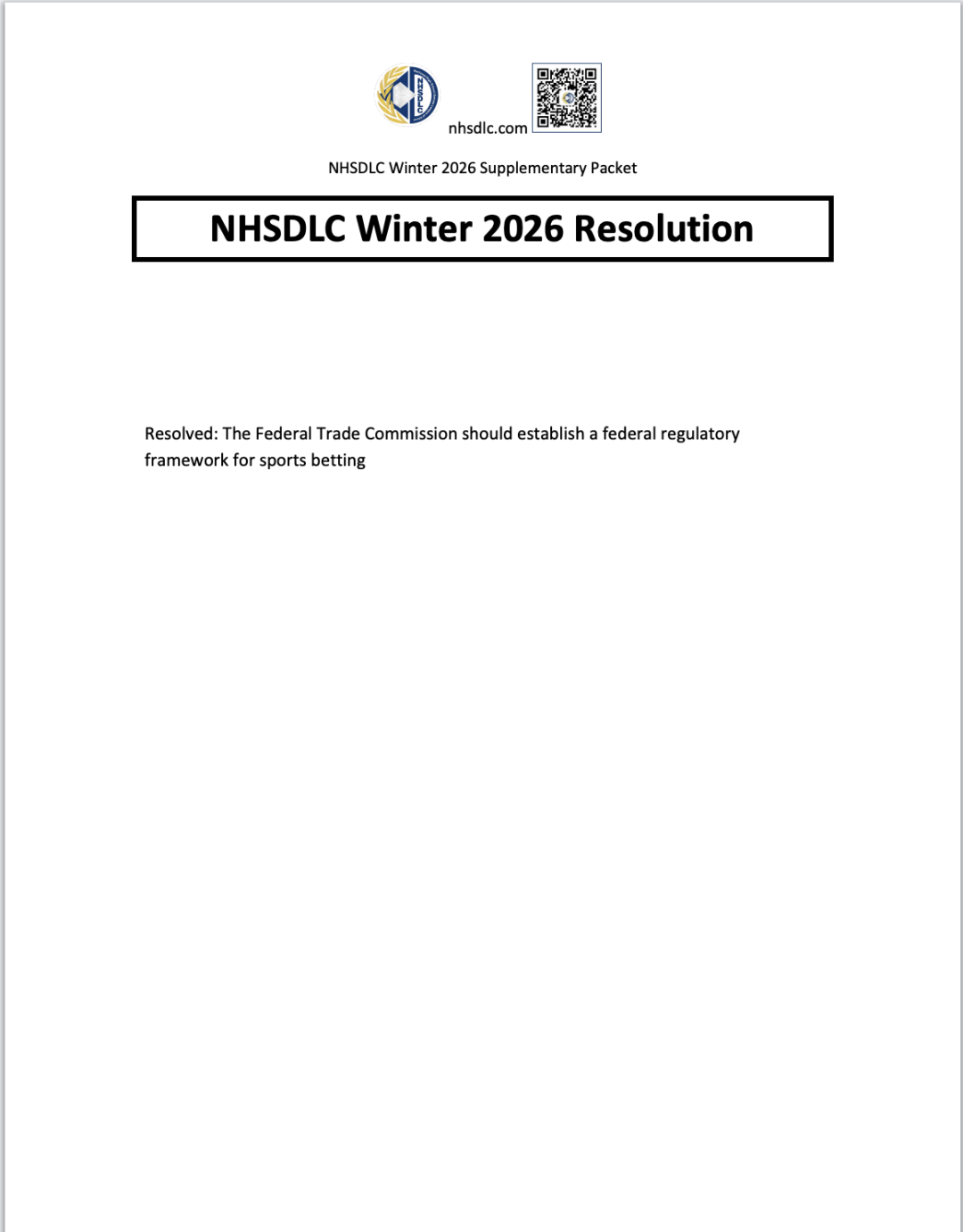 2026冬季辩题｜PF补充资料包正式发布！