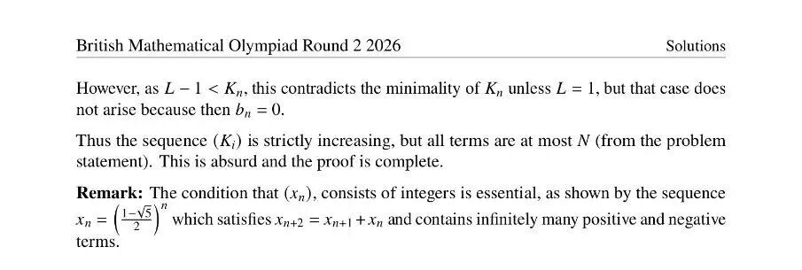 2026年英国奥数竞赛BMO2真题及答案出炉 2026年英国奥数竞赛BMO2真题及答案出炉
