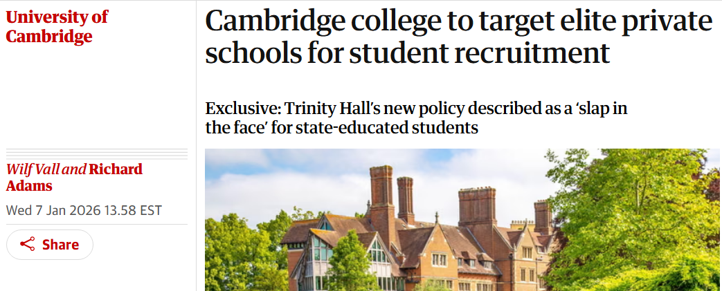 爆!剑桥一学院放话:重点考虑私校生!英超市3千种商品调至低价!