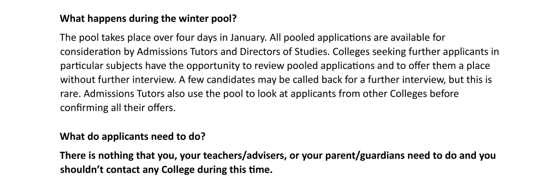 即将开启！从Winter Pool中“上岸”：剑桥这些学院捞人更积极！