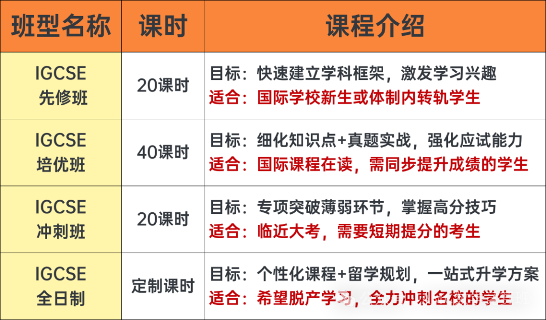 2026年IGCSE大考寒假提分班：线下课程+多种班型助你冲刺A*！