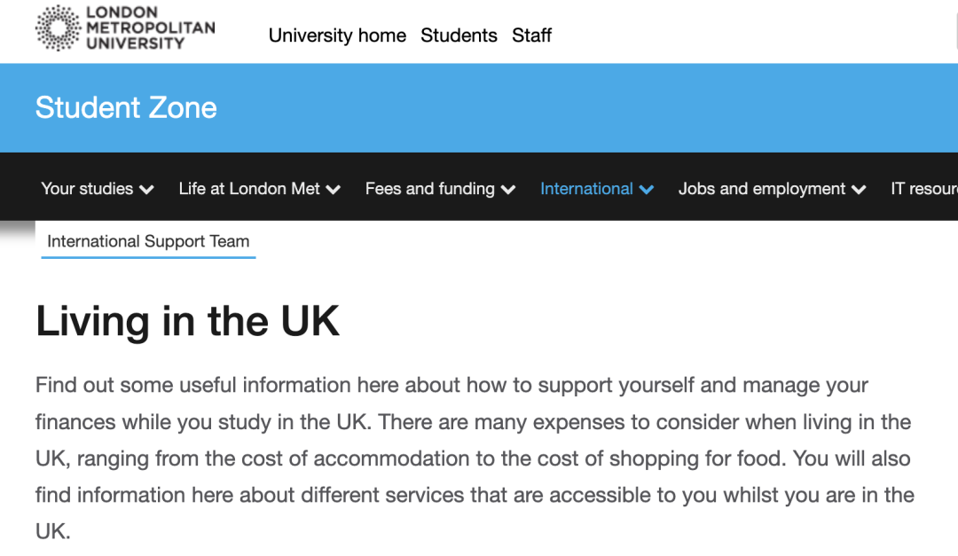 大学官网 vs. 我的银行账单：伦敦生活费的数字游戏