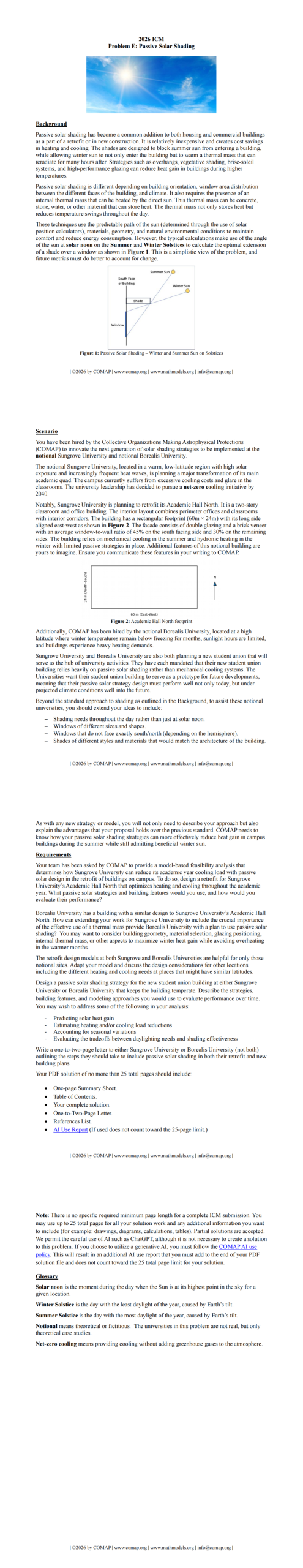 重磅！2026年美国大学生数学建模竞赛赛题发布！点击获取解题思路！