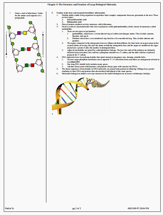 国际生都在用这份USABO生物知识点笔记 国际生都在用这份USABO生物知识点笔记