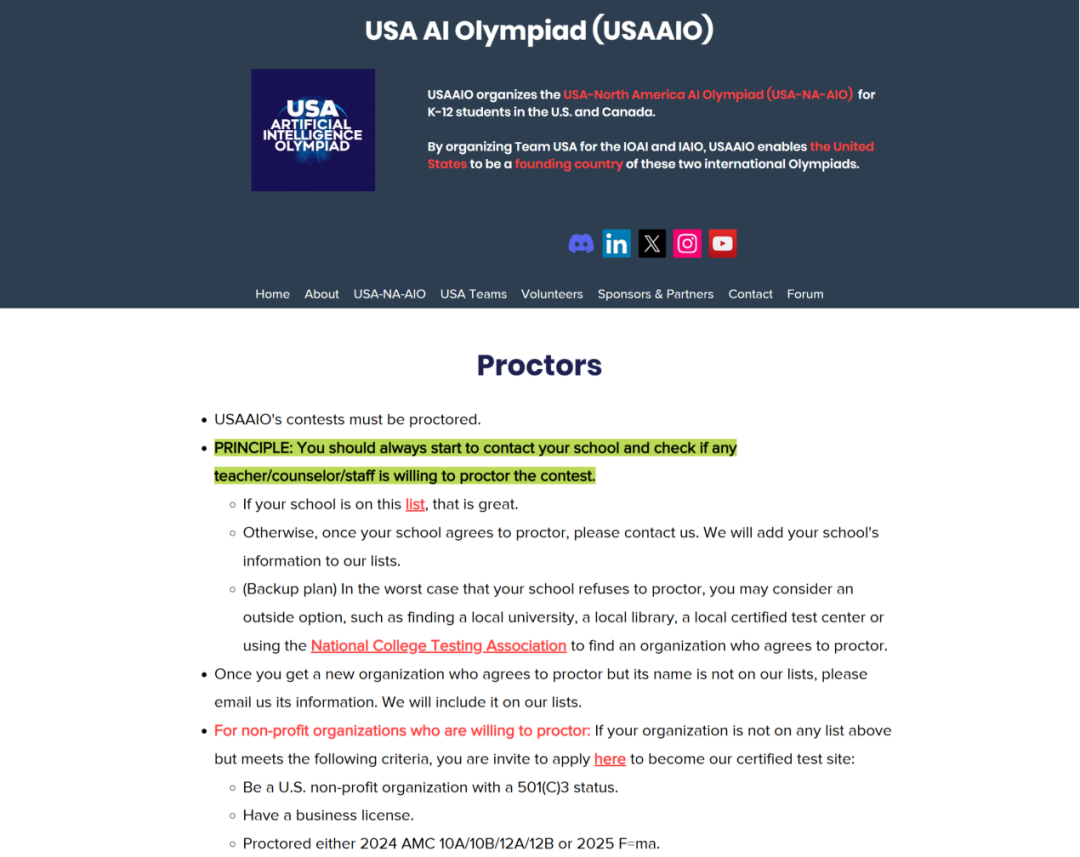 2026·USAAIO|学生考试考点申请步骤（含视频）