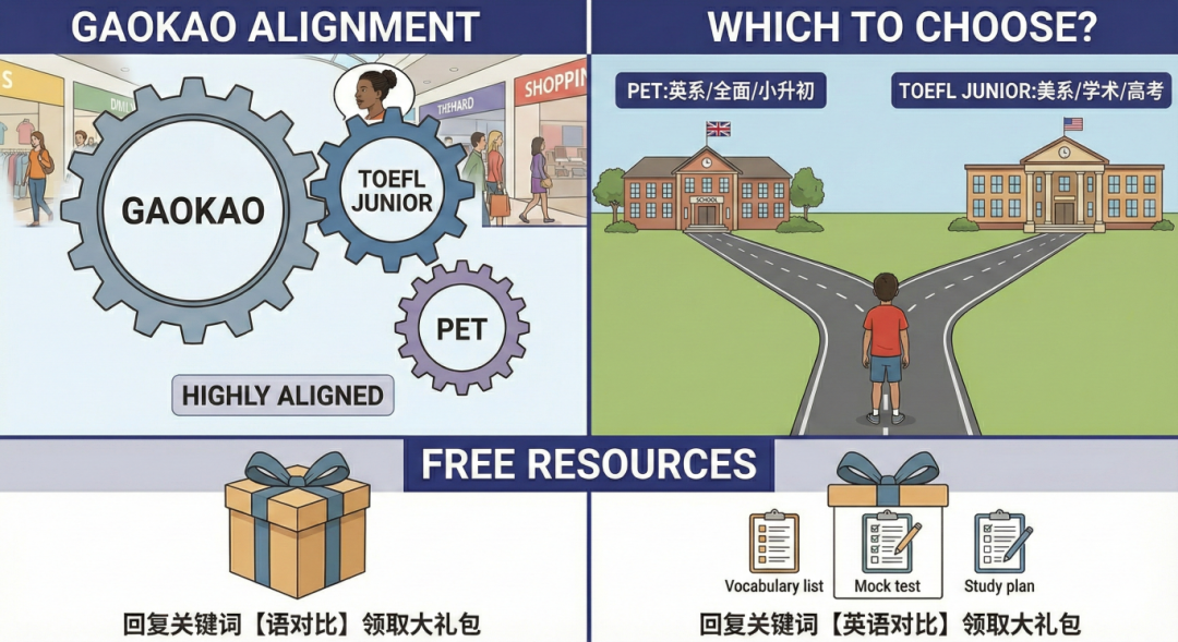PET和小托福谁更值得考？6个方面深度对比!