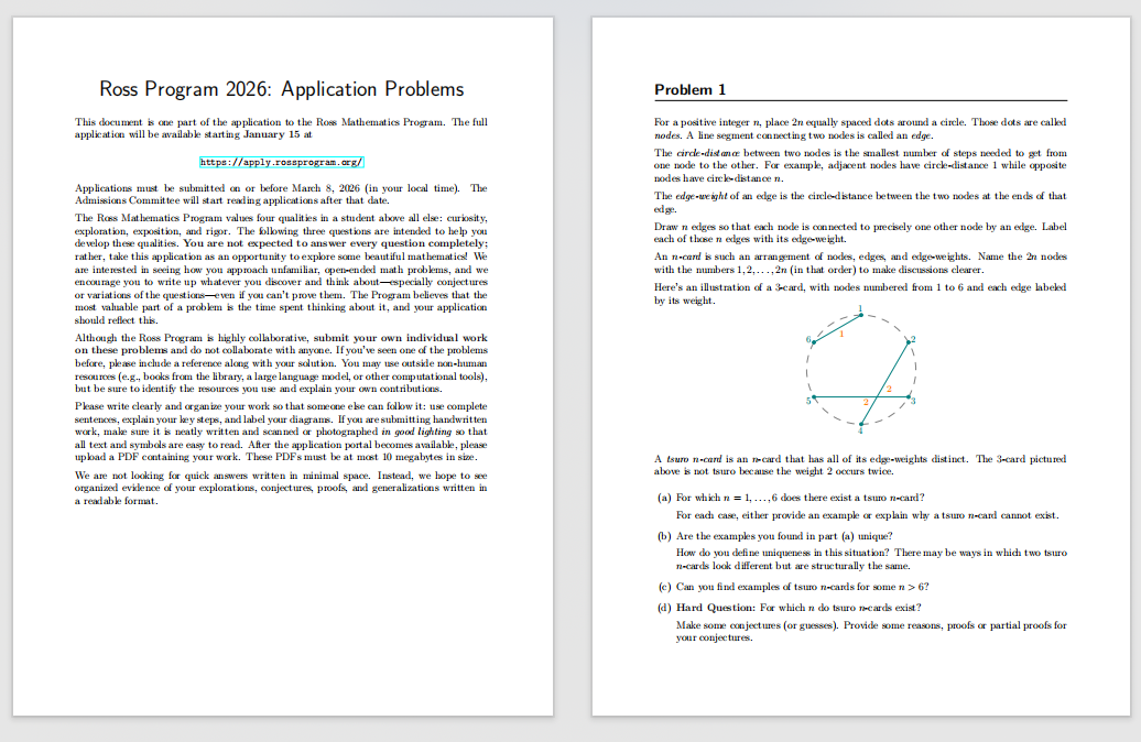 2026｜全美三大爬藤数学营，罗斯ROSS数学营已正式开申！今年截止日期提前！