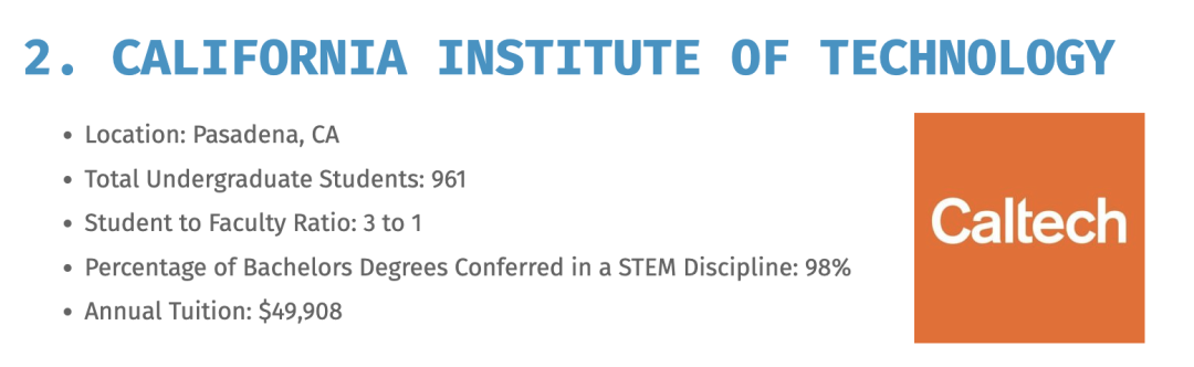 美国 STEM 专业实力较强的大学有哪些?院校参考汇总 美国 STEM 专业实力较强的大学有哪些?院校参考汇总