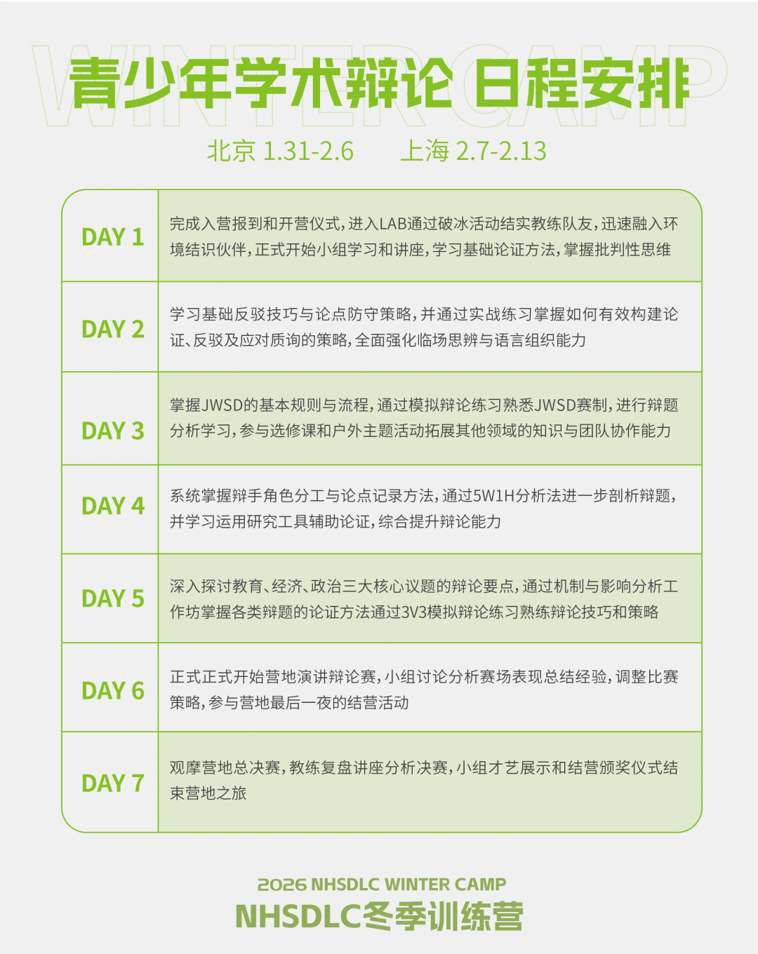 重要｜2026哈佛/斯坦福邀请赛、NHSDLC冬季邀请赛辩题公布！