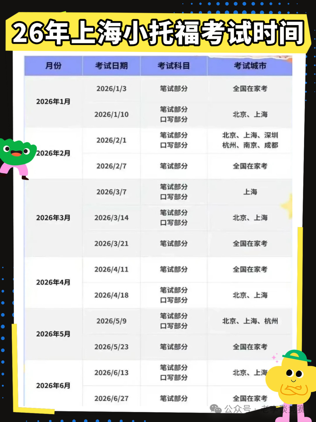 2026年上海小托福考试时间盘点！这么备考事半功倍！附备考资料、班课/1V1~