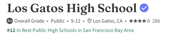 美国公立校系列｜Los Gatos High School：硅谷核心区的高学术公立名校